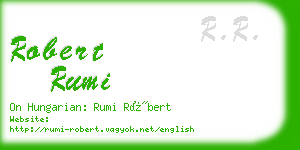 robert rumi business card